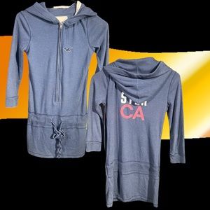 Hollister - Hoodie w/ Tie - Size Medium - Blue